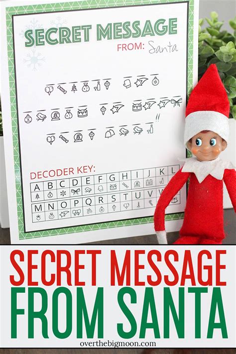 Elf On The Shelf Secret Message Printable